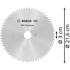 Produktbild für Kreissägeblatt Bosch PRO Aluminium, 2608837776