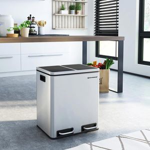 Produktbild für Mülleimer Songmics LTB30H, silber