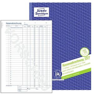 Kassenbuch Zweckform 1227 Kassenabrechnung, A4