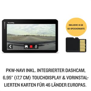 Freisprechen, Böttcher 6,95 Dashcam, DriveCam Europa, – Garmin Navigationsgerät 76 Zoll AG MT-D Auto, WLAN,