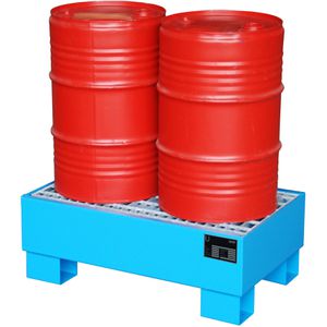 Produktbild für Auffangwanne BAUER AW 60-1/M, blau, aus Stahl