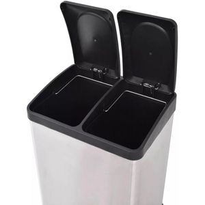 Produktbild für Mülleimer vidaXL 50600, silber