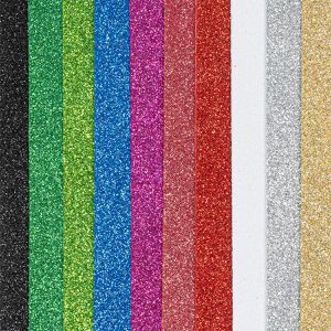 Produktbild für Moosgummi Ideen-mit-Herz 012795 Glitzer 3, A4
