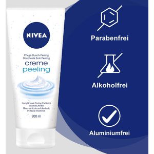 Produktbild für Duschgel Nivea Pflegedusche Creme Peeling