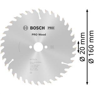 Produktbild für Kreissägeblatt Bosch PRO Wood, 2608640597