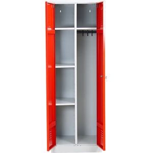 Produktbild für Mehrzweckschrank G-Office CLC/FD.1860, abschließbar, rot