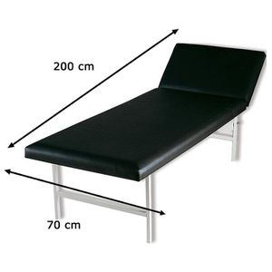 Söhngen Ruheraumliege 6001124s, Höhe 50cm, Kopfteil verstellbar, schwarz –  Böttcher AG