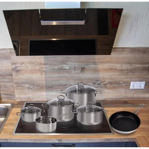Produktbild für Topfset Kopf Merkur 125389, Edelstahl
