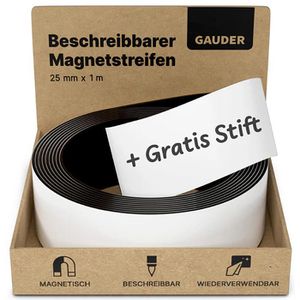 Magnetband Gauder weiß, inkl. Boardmarker