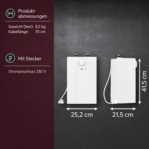 Produktbild für Warmwasserspeicher AEG Kleinspeicher HUZ 5 Basis, 5 Liter