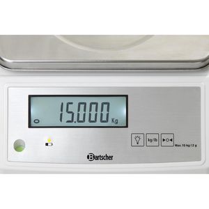 Produktbild für Küchenwaage Bartscher A300118, mit Tara-Funktion, Teilung 2 g