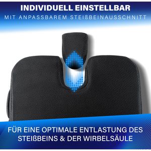 Produktbild für Keilkissen Healthfix medium, 100351, schwarz