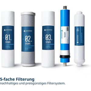 Produktbild für Osmoseanlage OsmoFresh Proline X3 - 600 GPD, Untertisch, weiß