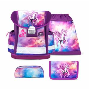 Schulranzen Belmil Classy, Pegasus, 4-teilig