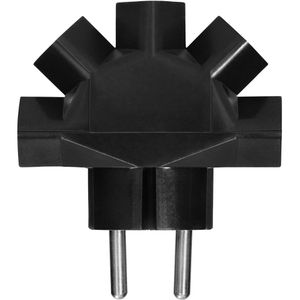 Produktbild für Steckdosenadapter Böttcher-AG schwarz