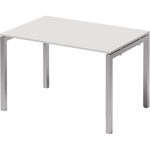 Produktbild für Schreibtisch Bisley Cito, DUF1208GW355, weiß / silber