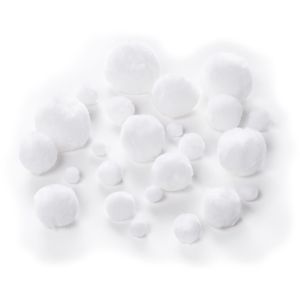 Produktbild für Pompons Folia 50030, weiß
