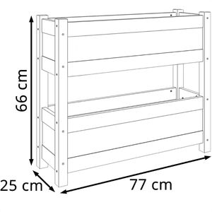 Produktbild für Hochbeet vidaXL 823943, aus Kiefernholz