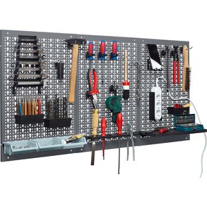 Produktbild für Werkzeugwand Küpper 70108, 3-teilig, grau, aus Metall