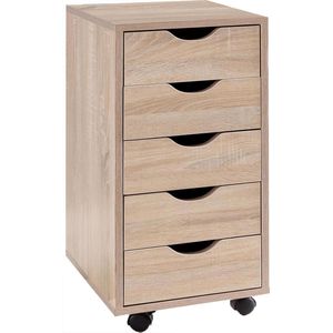 Produktbild für Rollcontainer Wohnling Mina WL5.174, aus Holz, sonoma eiche