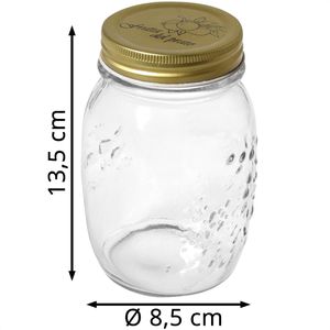 Produktbild für Vorratsglas Rayher 68036000, mit Metalldeckel