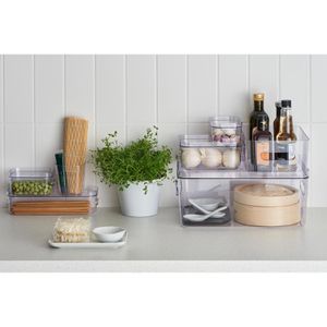 Produktbild für Deckel-Aufbewahrungsbox Smartstore Compact L, transparent