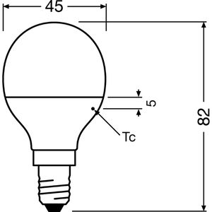 Produktbild für LED-Lampe OSRAM Base Classic P, E14