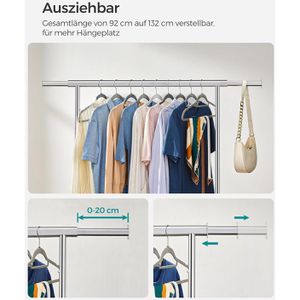 Produktbild für Garderobenständer Songmics HSR13S, silber
