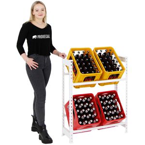 Produktbild für Getränkekistenregal PROREGAL Camel, für 4 Kisten