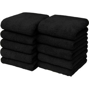 Waschlappen NatureMark Seiflappen, schwarz, 30 x 30 cm