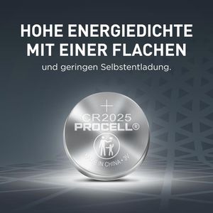 Produktbild für Knopfzelle Procell CR2025