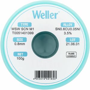 Produktbild für Lötzinn Weller T0051401399, Flussmittel, bleifrei