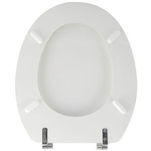 Produktbild für WC-Sitz MSV Uni 140003, oval, aus Holz