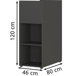 Produktbild für Standcontainer Germania Mailand 4378-547, graphit