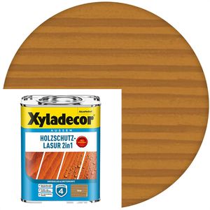 Xyladecor Holzlasur Holzschutz-Lasur 2in1, 0,75l, außen, eiche, matt