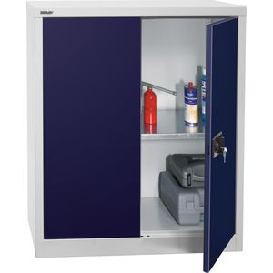 Produktbild für Werkzeugschrank Bisley E402A01G, aus Metall, grau / blau