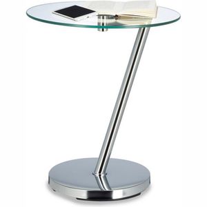 Produktbild für Beistelltisch Relaxdays 10021269, transparent / silber