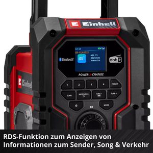 Produktbild für Baustellenradio Einhell TE-CR 18 Li DAB+/FM/BT-Solo, Akku 18V