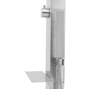 Produktbild für Gartendusche vidaXL 48198, Gerade, Kaltwasserdusche, silber