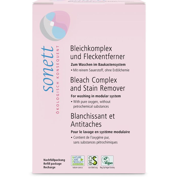 Sonett Fleckenentferner DE1037, Bleichkomplex und Fleckentferner, Pulver,  900g – Böttcher AG