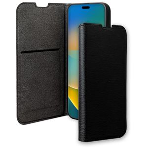 Bigben Handyhülle Wallet Folio Case, iPhone 15, Flip Case, Kunstleder, schwarz