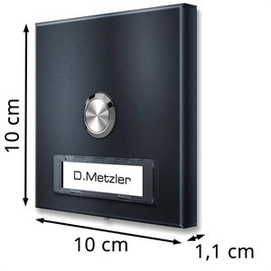 Produktbild für Türklingel Metzler Parisa anthrazit, Funk Sender