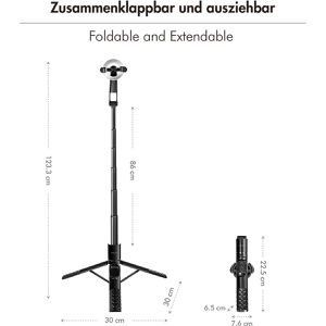 Produktbild für Selfie-Stick LogiLink BT0069, 37 bis 86 cm
