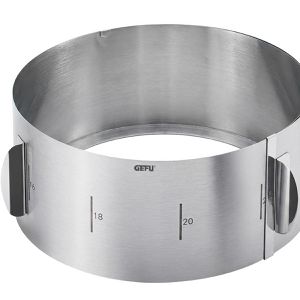 Tortenring Gefu Tondo XXL 14304, backofenfest, aus Edelstahl