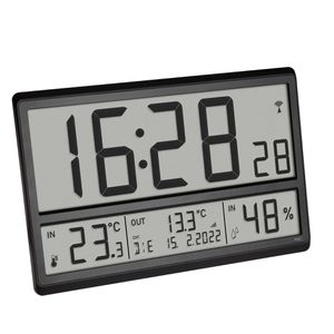Produktbild für Wanduhr TFA 60.4523.01 XL, Kunststoff, digital, Funkuhr