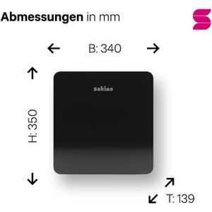 Produktbild für Toilettenpapierspender Satino Hyginity Jumbo L, 333407, JT2