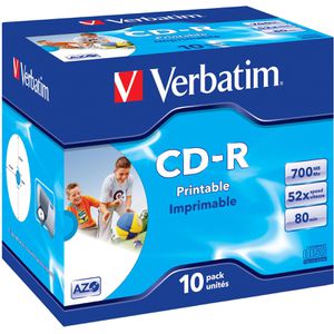 CD-Rohlinge Verbatim 43325 AZO, bedruckbar, CD-R
