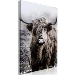 Produktbild für Wandbild Artgeist Hochlandrind Sepia