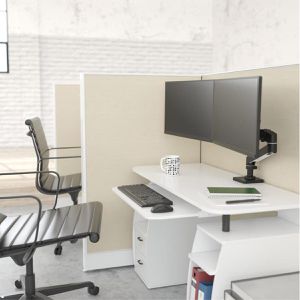 Produktbild für Monitorhalterung Ergotron LX Pro Dual Monitor-Arm, schwarz