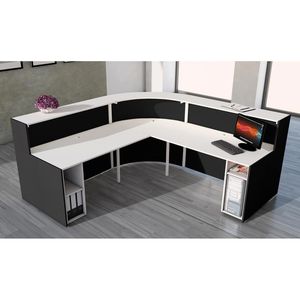 Produktbild für Empfangstheke Kerkmann Bari 3556, anthrazit / weiß